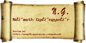 Németh Gyöngyvér névjegykártya