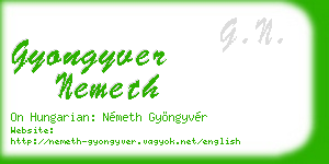 gyongyver nemeth business card