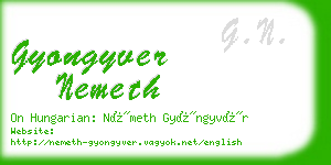 gyongyver nemeth business card